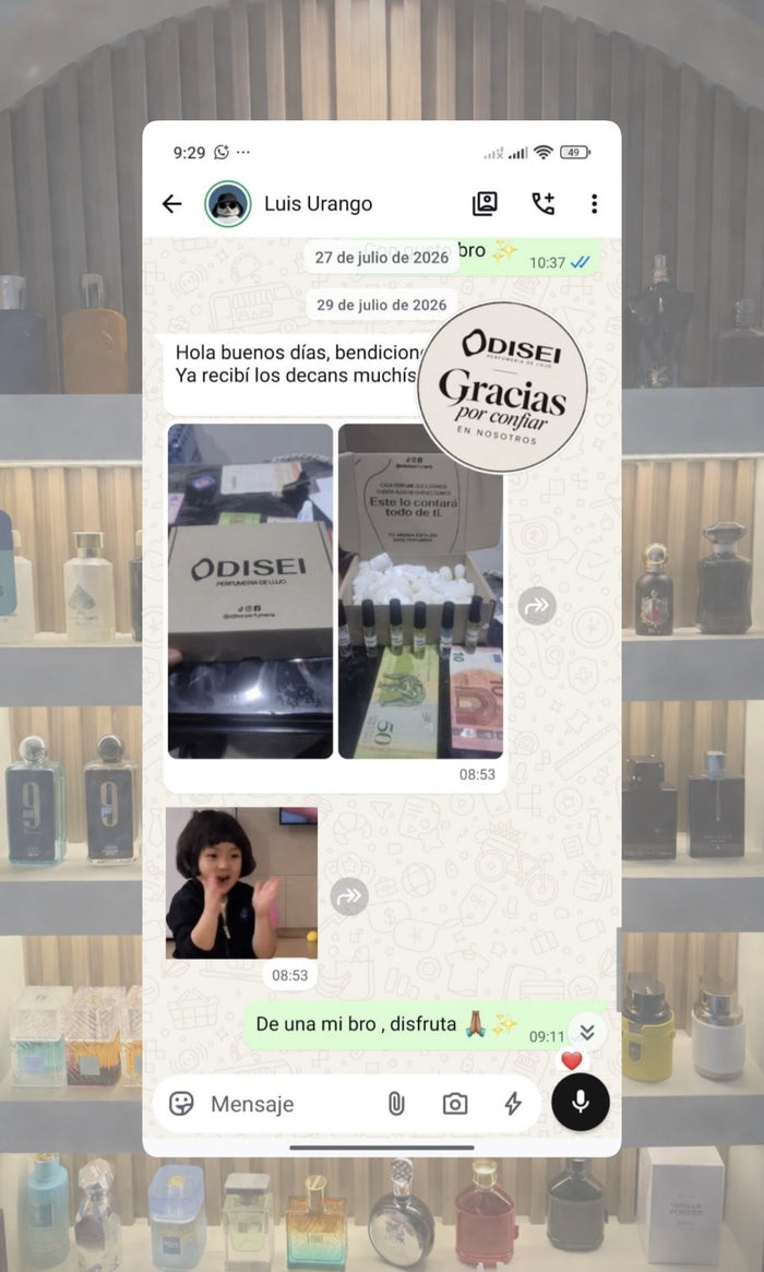 Captura original de un cliente de Odisei