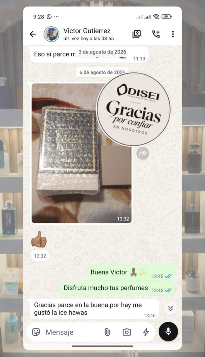 Captura original de un cliente de Odisei