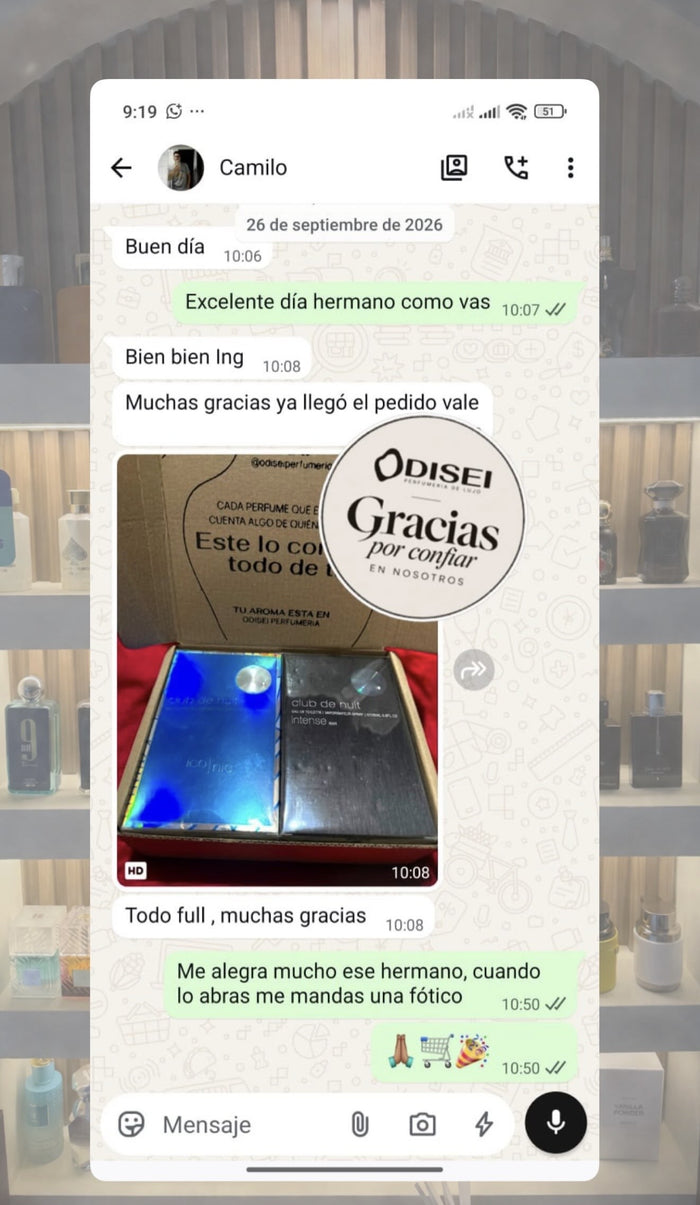 Captura original de un cliente de Odisei