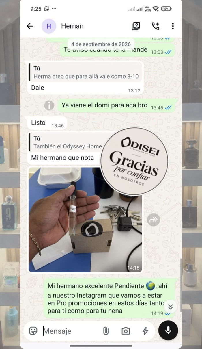 Captura original de un cliente de Odisei